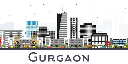 gurgaon-india-city-skyline-gray-260nw-1206263821